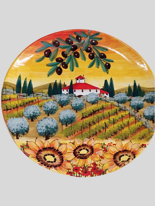 PIATTO IN CERAMICA DIPINTO A MANO