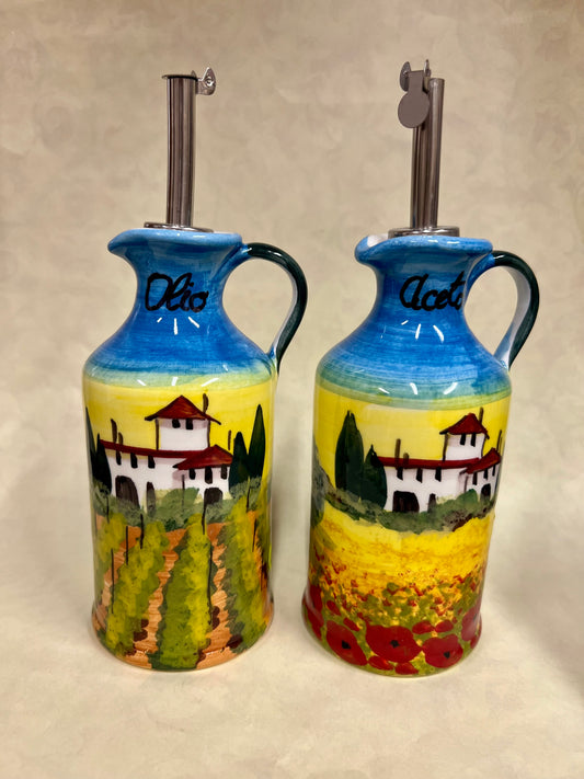 OLIERA DIPINTA A MANO IN CERAMICA