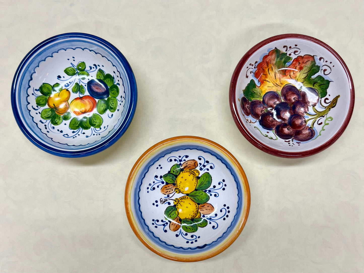 CIOTOLE PICCOLE IN CERAMICA DIPINTE A MANO