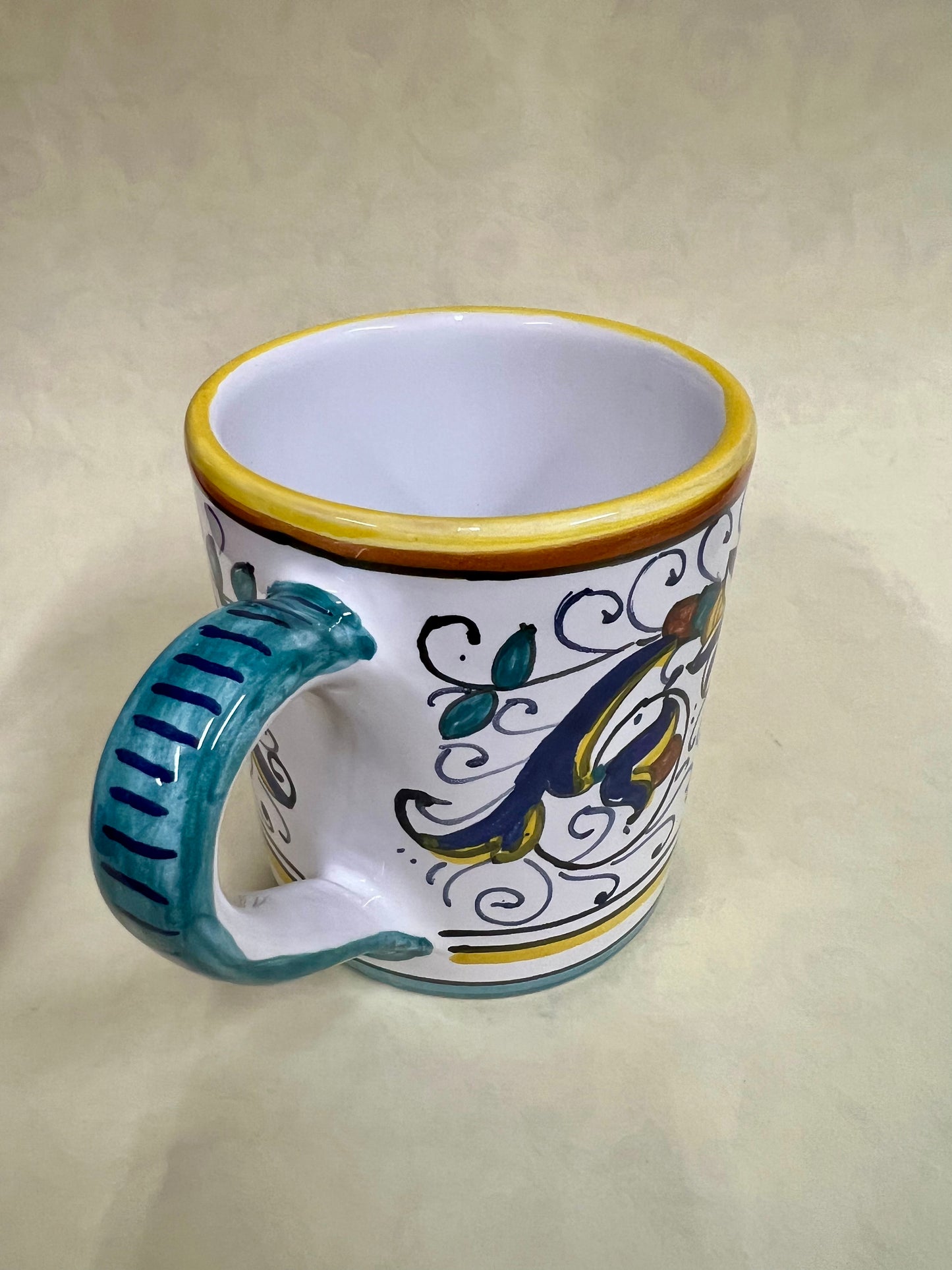 TAZZE IN CERAMICA STILE DERUTA DIPINTE A MANO