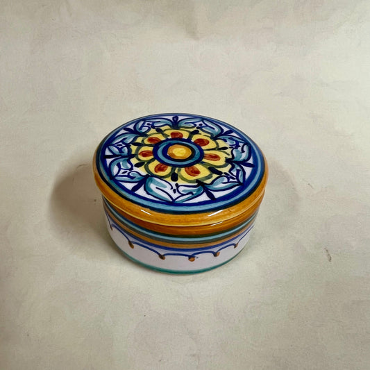 PORTA GIOIE IN CERAMICA DIPINTO A MANO