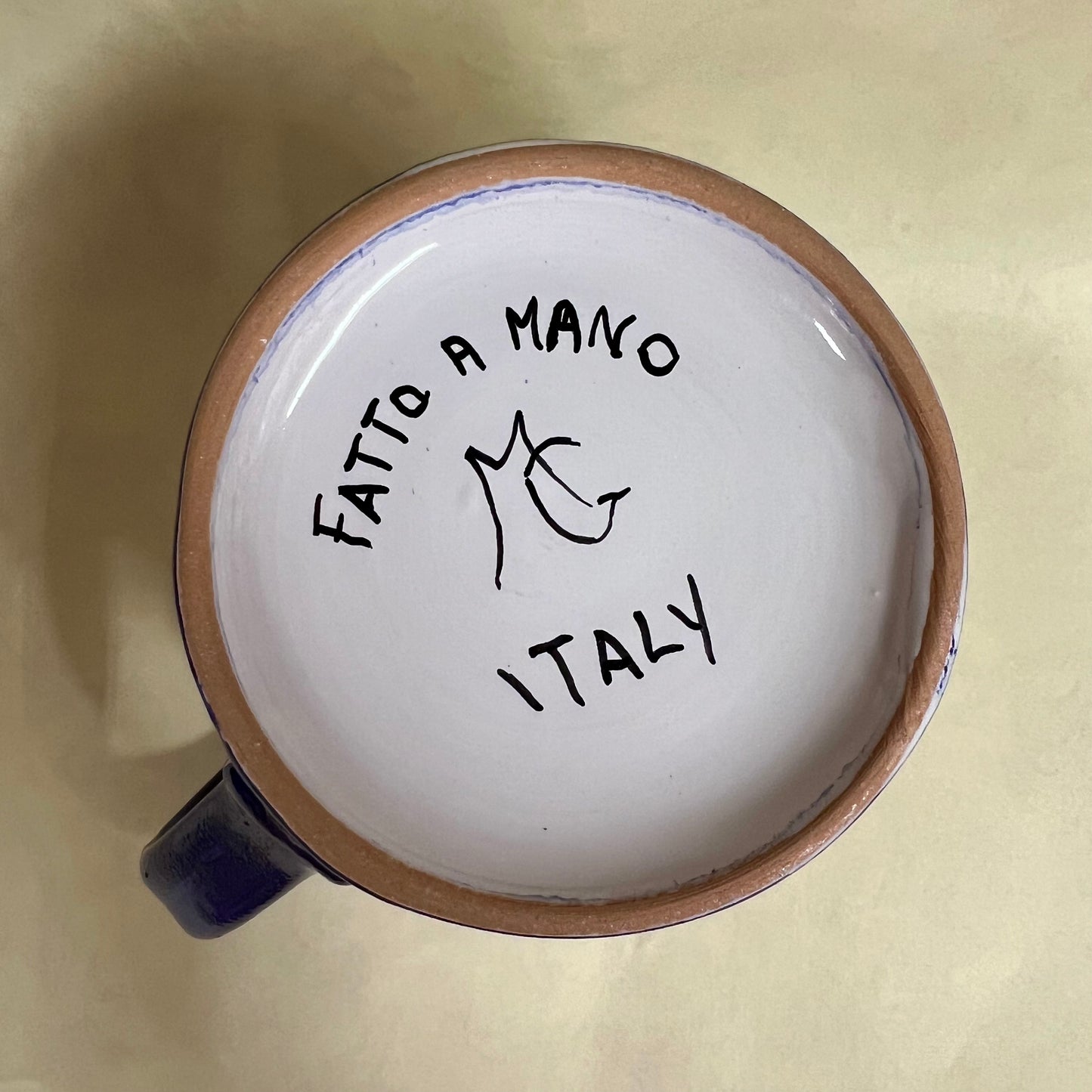 TAZZA GRANDE IN CERAMICA DIPINTA A MANO