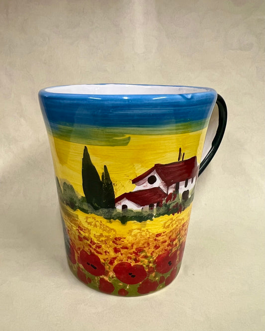 TAZZA GRANDE IN CERAMICA DIPINTA A MANO