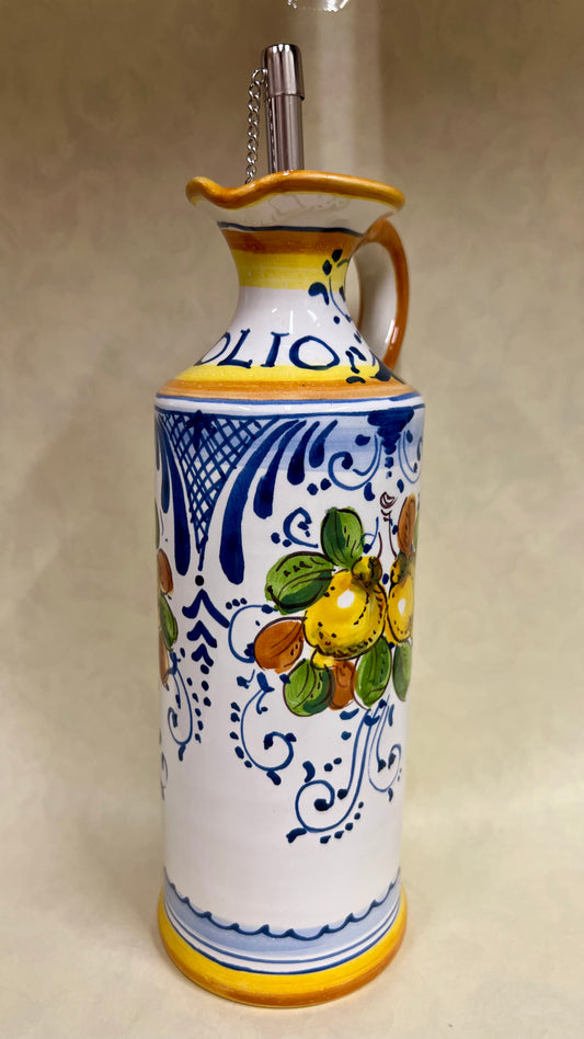 OLIERA IN CERAMICA DIPINTA A MANO DETTAGLI UNICI