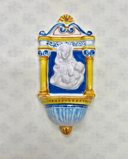 ACQUASANTIERA MADONNA GESU BAMBINO
