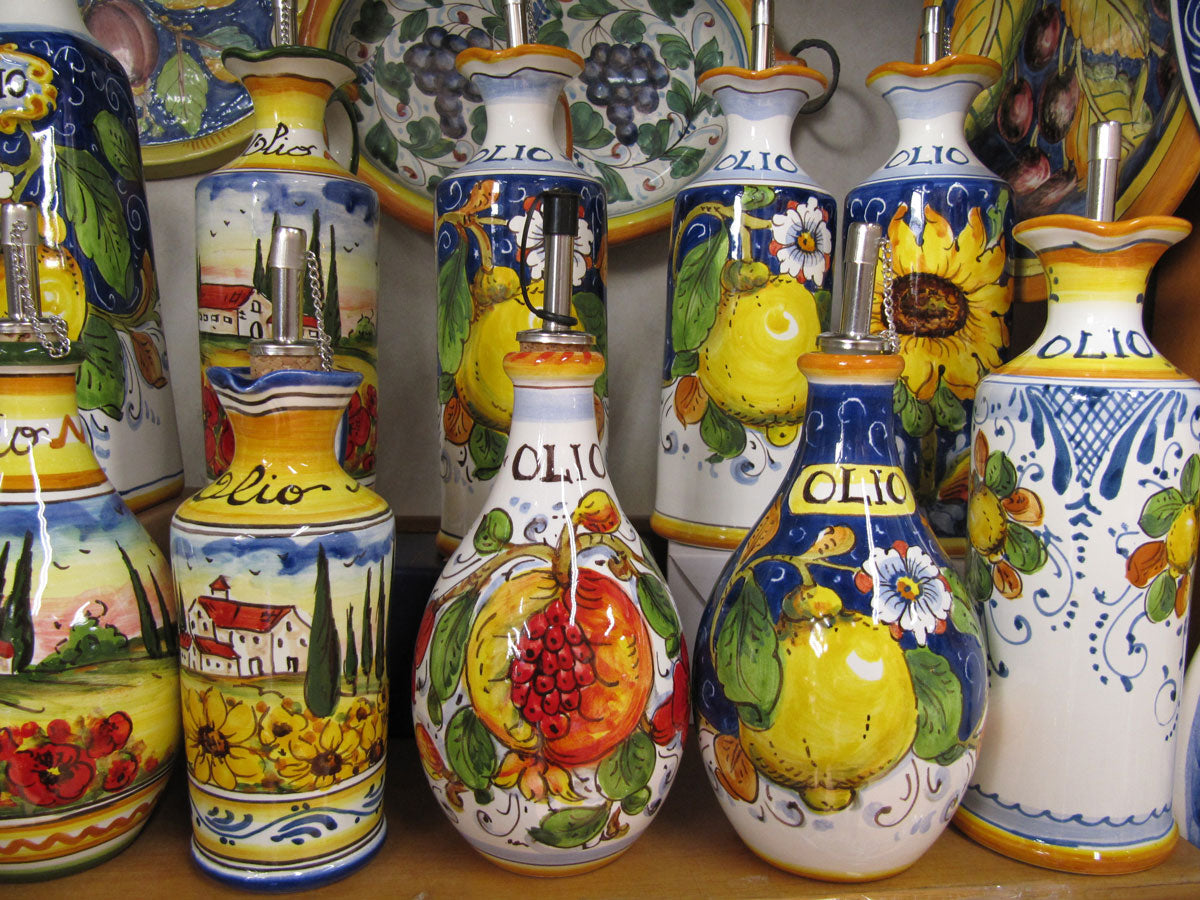 OLIERE DIPINTE A MANO IN CERAMICA