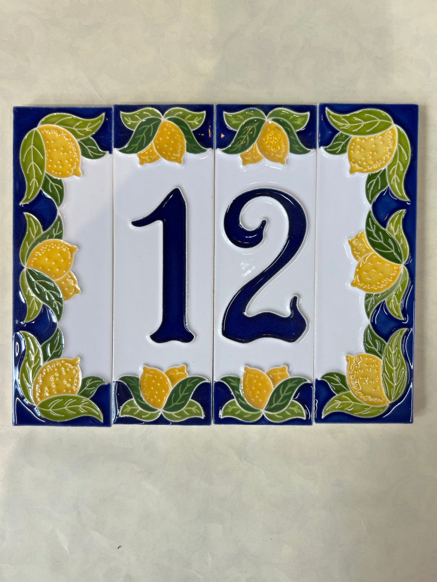 NUMERI CIVICI IN CERAMICA DIPINTI A MANO