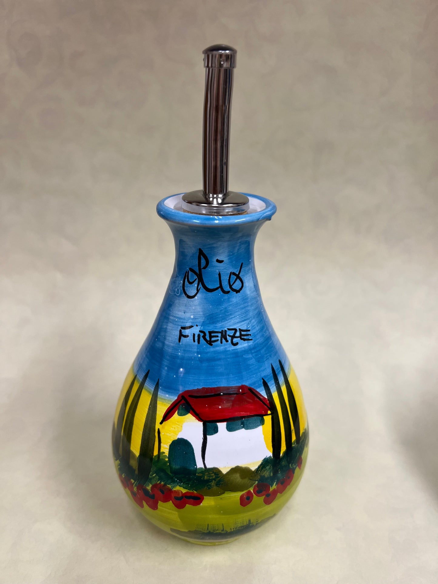 OLIERA IN CERAMICA DIPINTA A MANO (versione grande)
